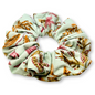 Leaf Floral Sage Ribbed Scrunchie Enchanted Scrunch