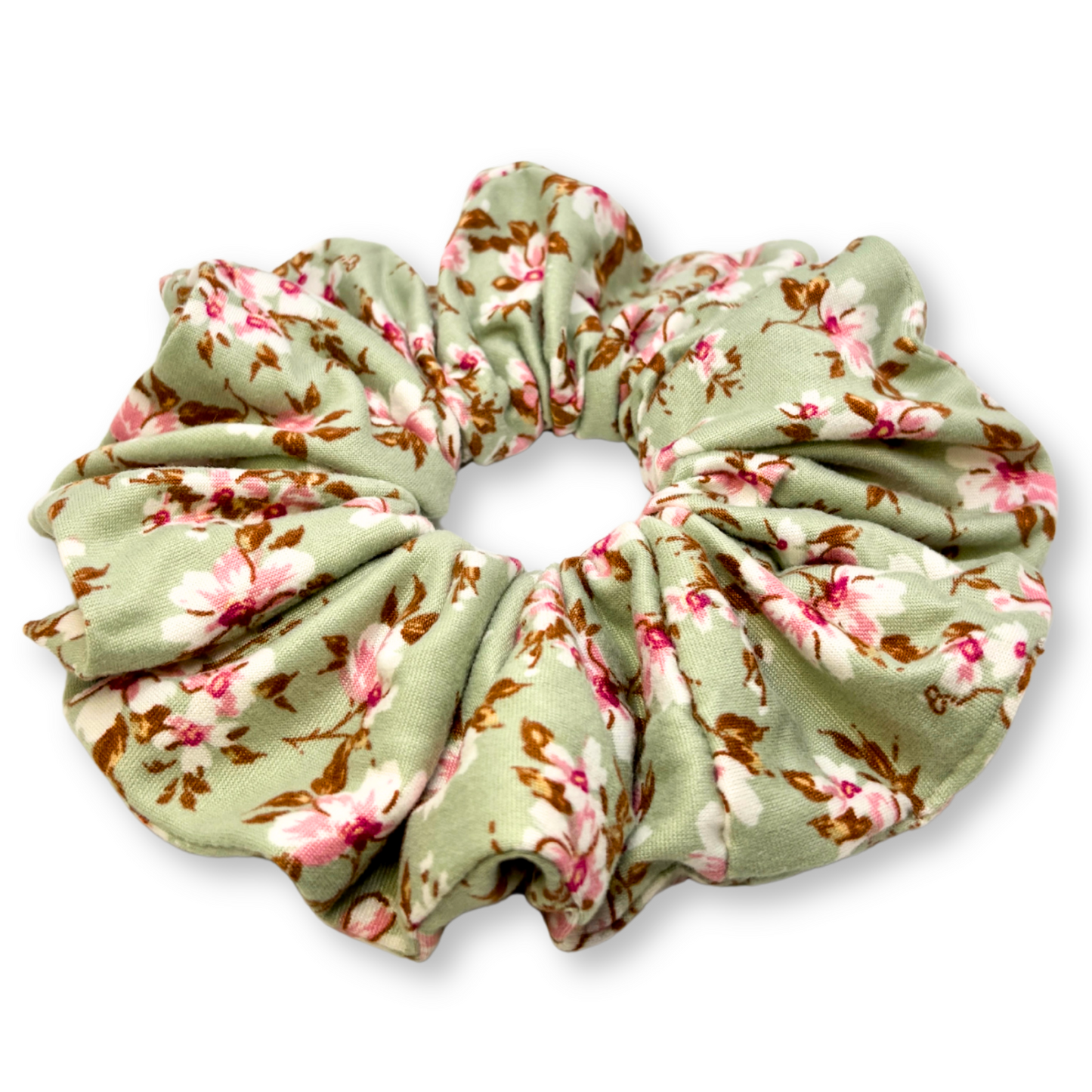 Pink Floral Sage Scrunchie Enchanted Scrunch