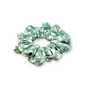 Mini White Leaf Sage Ribbed Scrunchie Enchanted Scrunch