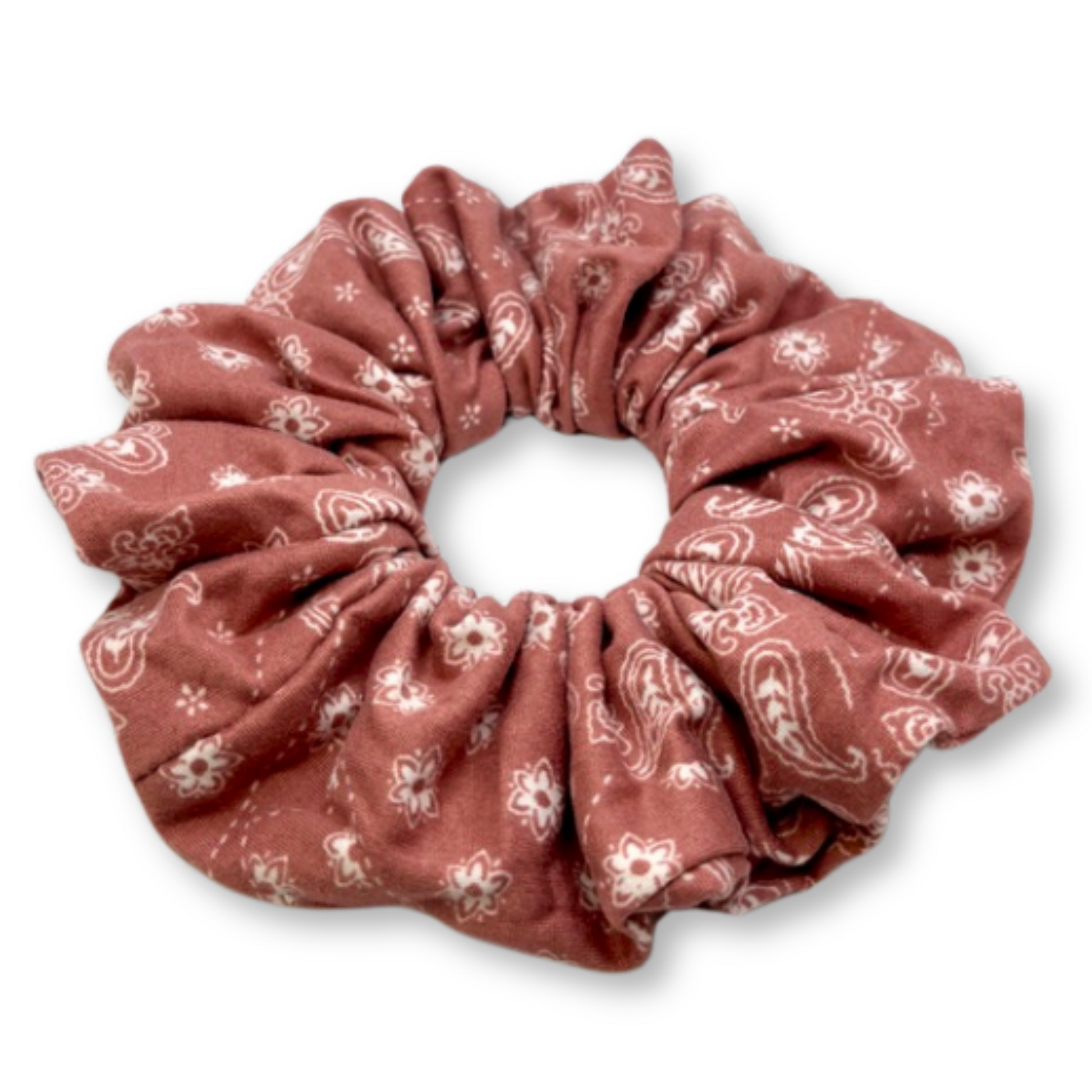 Dusty Rose Paisley Scrunchie Enchanted Scrunch