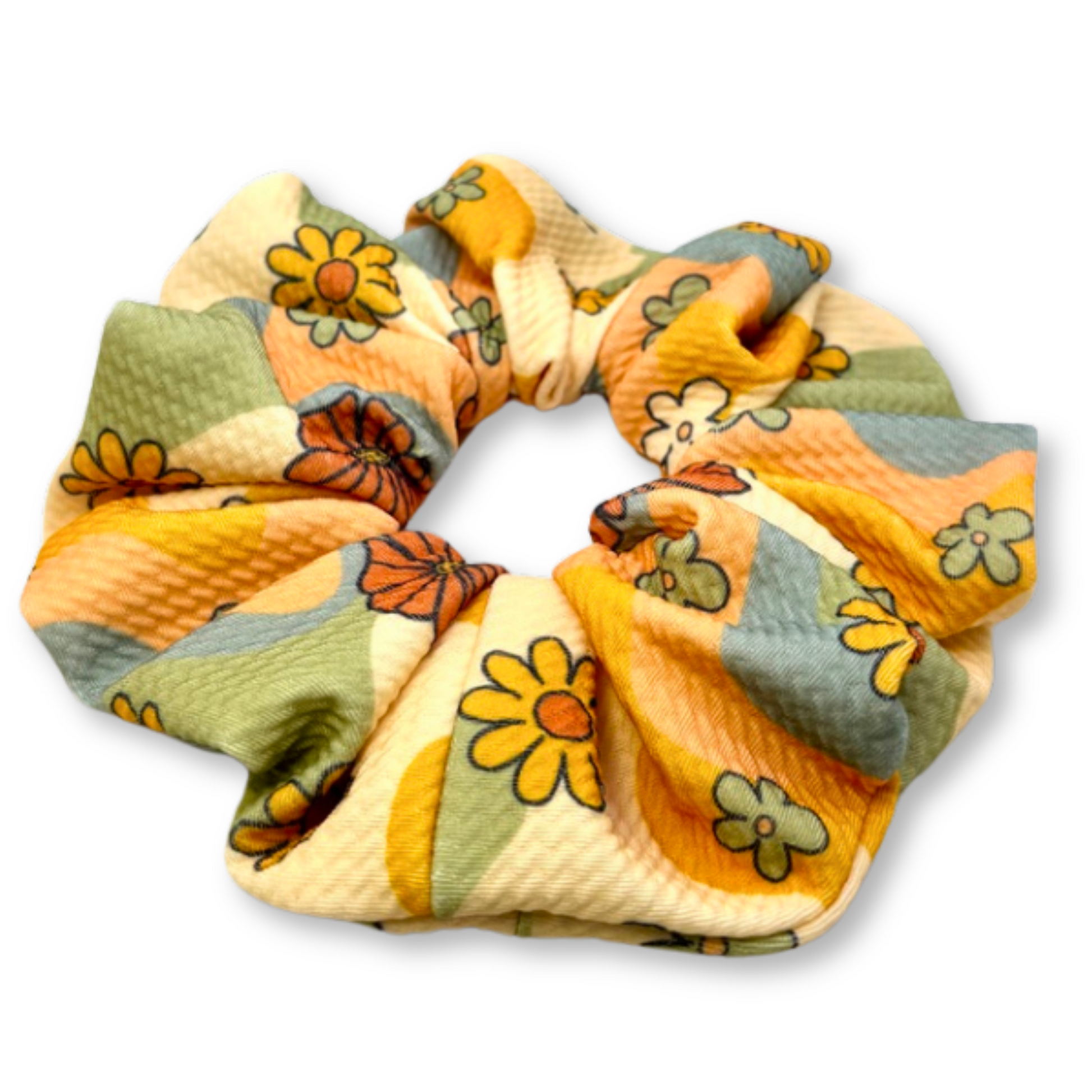 Retro Flower Summer Bullet Scrunchie Enchanted Scrunch