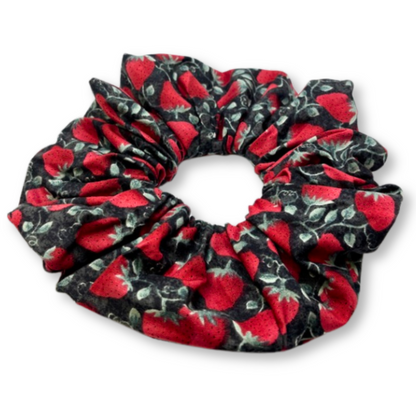 Black Strawberry Vine Scrunchie Enchanted Scrunch