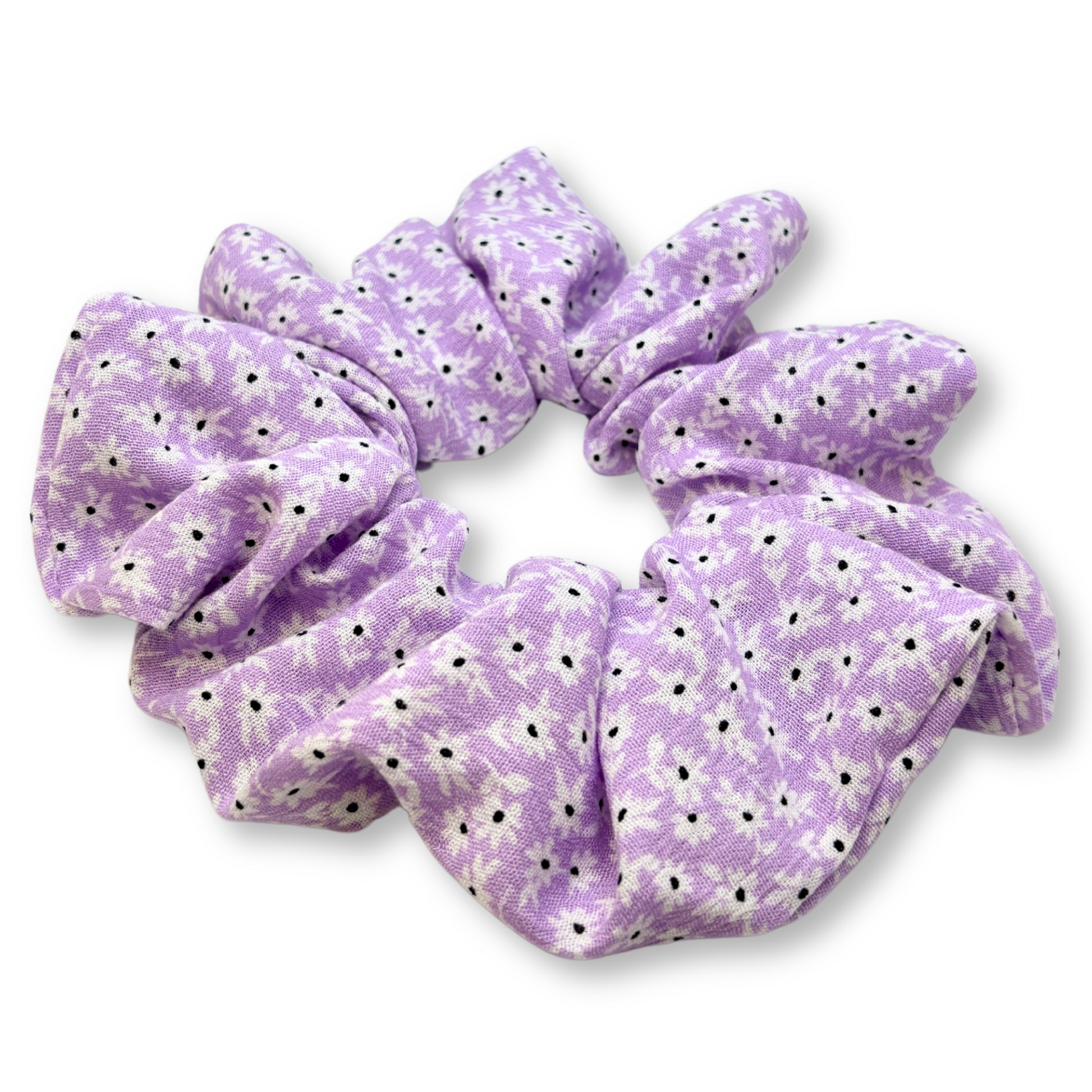 Purple Flower Summer Scrunchie Enchanted Scrunch