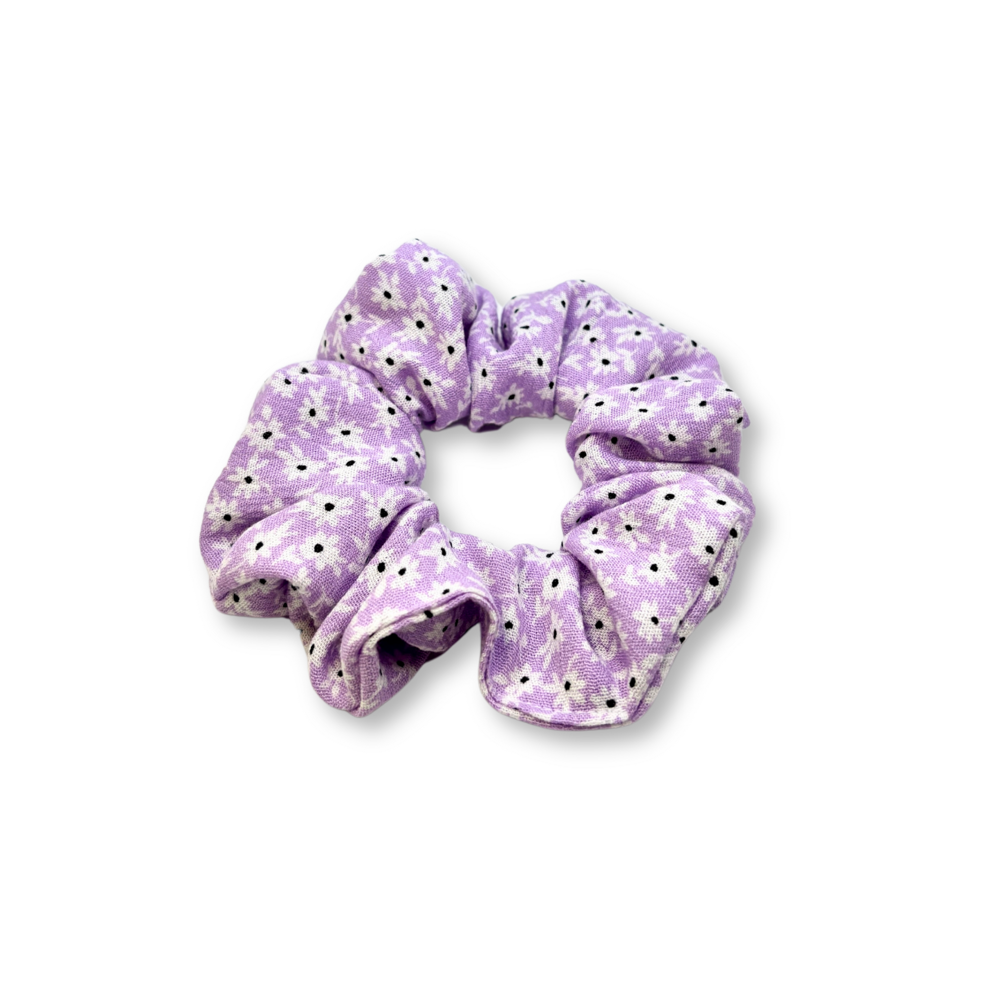 Mini Purple Flower Summer Scrunchie Enchanted Scrunch