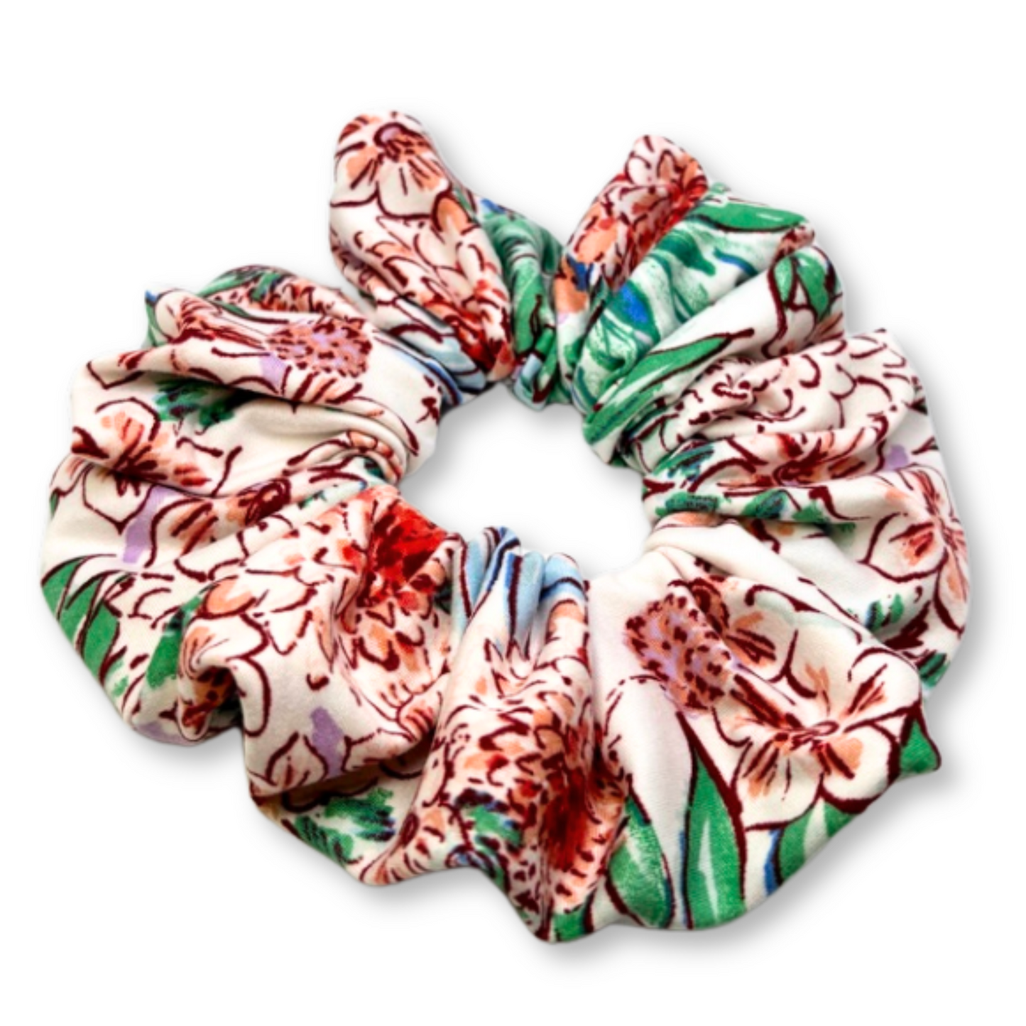 Tropical Leaves Summer Scrunchie Enchanted Scrunch