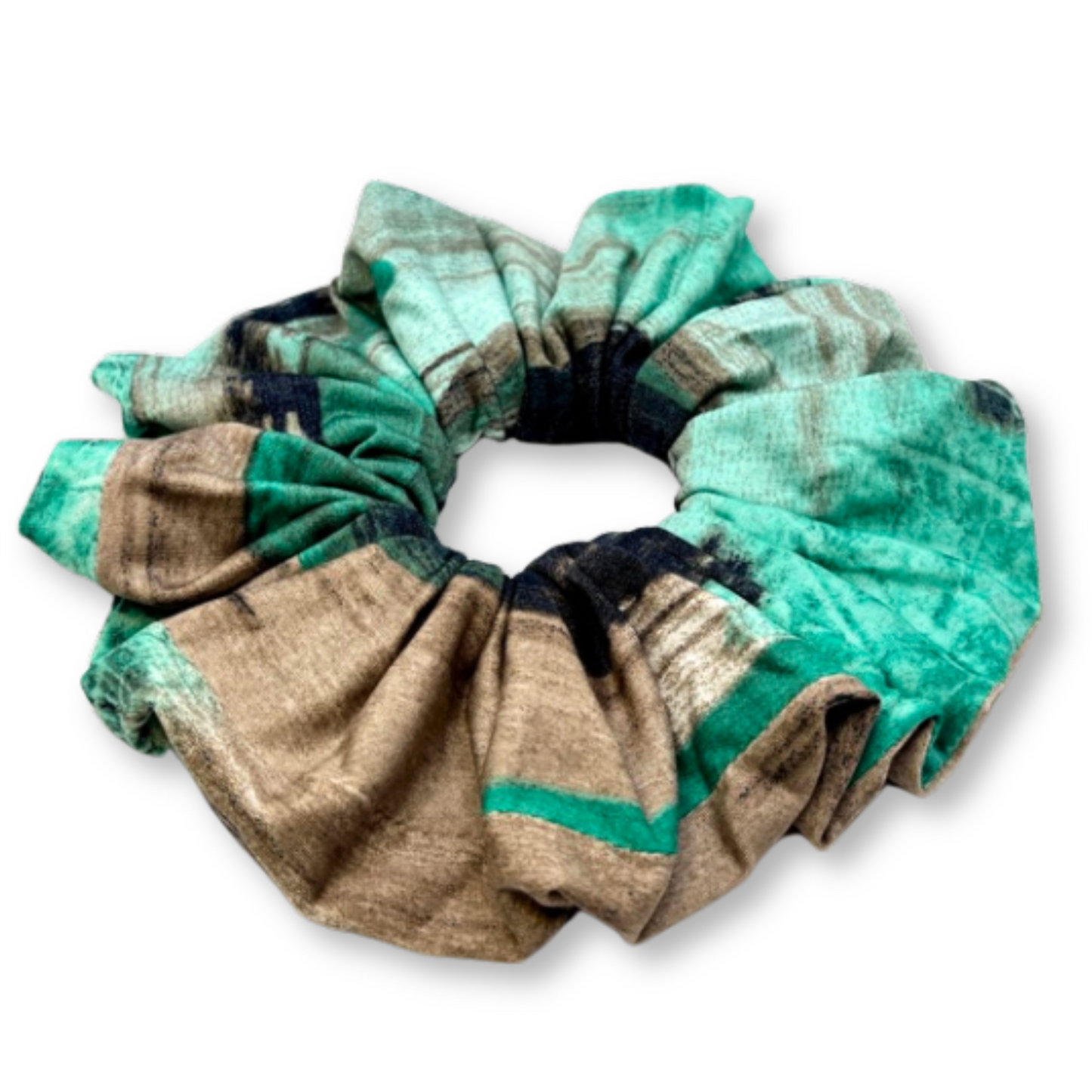 Teal Marble Scrunchie Enchanted Scrunch