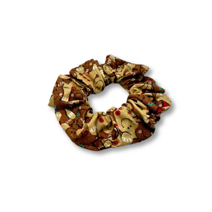 Mini Glitter Gingerbread Christmas Scrunchie Enchanted Scrunch