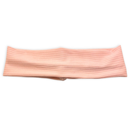 Pink Ribbed Headband Enchanted Scrunch