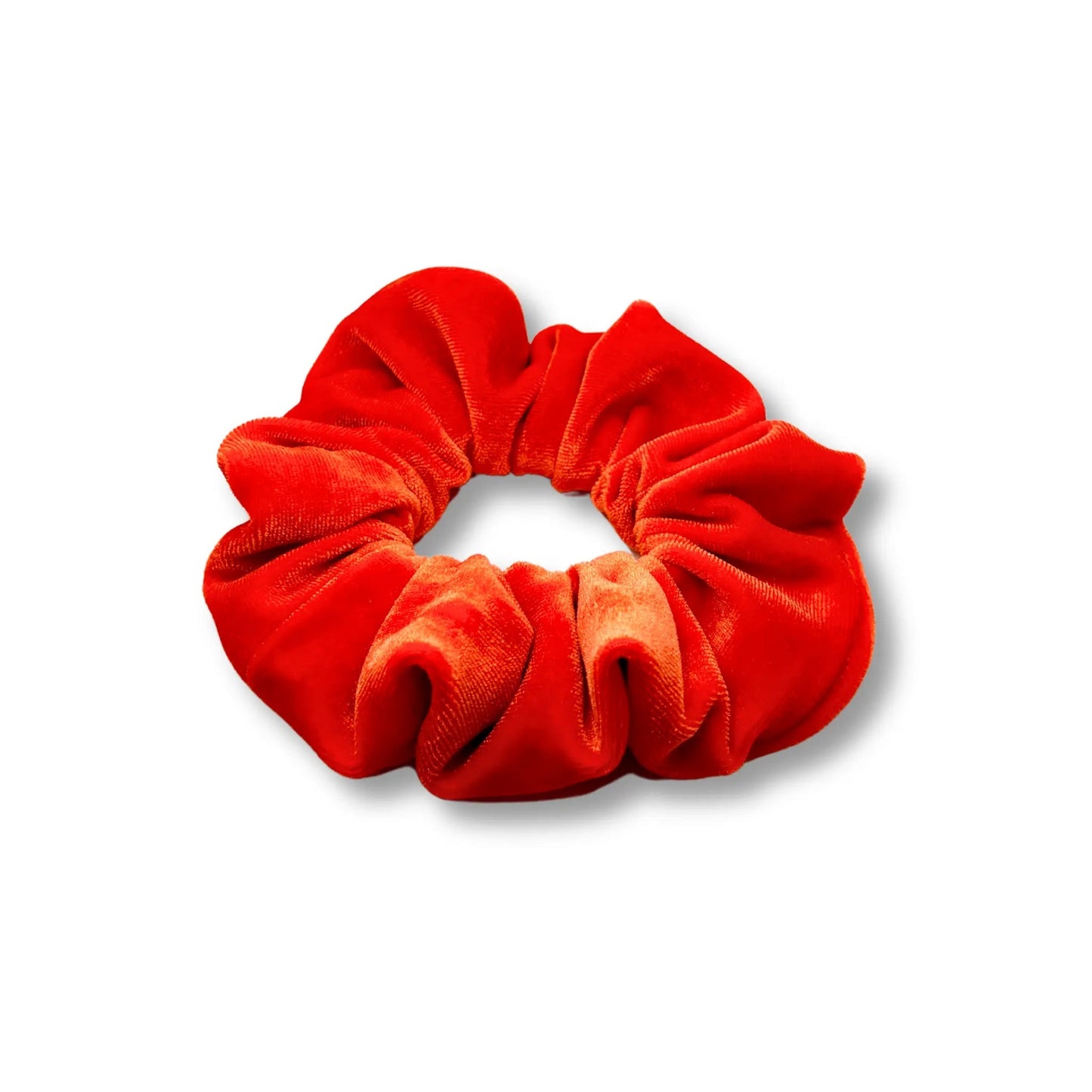 Mini Bright Orange Velvet Scrunchie Enchanted Scrunch