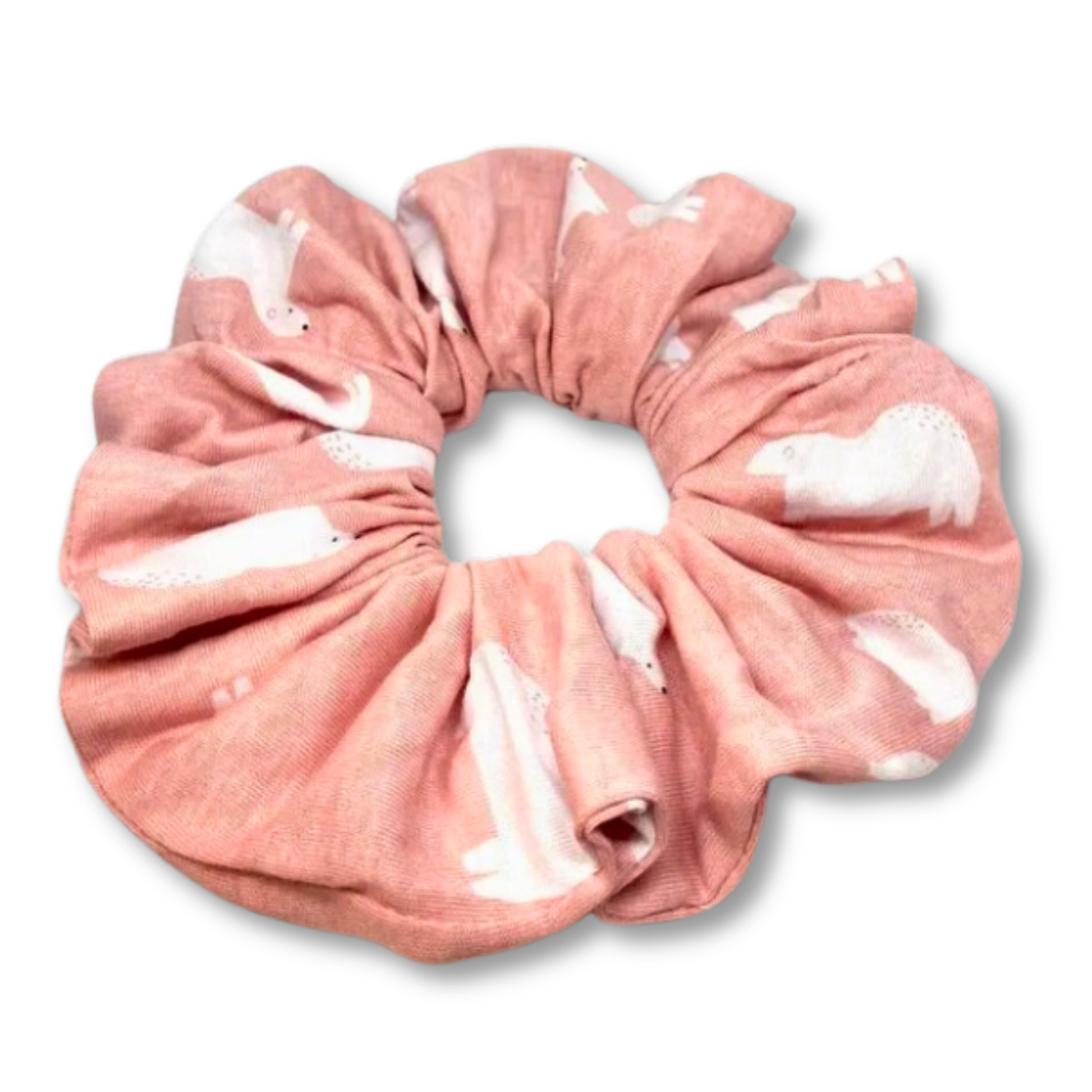 Pink Polar Bear Winter Scrunchie Enchanted Scrunch
