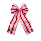 Striped Valentine's Day Double Bow Enchanted Scrunch