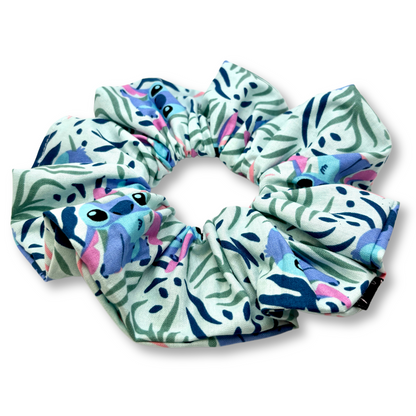 Blue Leaf Stitch Scrunchie Enchanted Scrunch