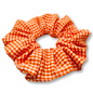Orange Gingham Spring Scrunchie Enchanted Scrunch