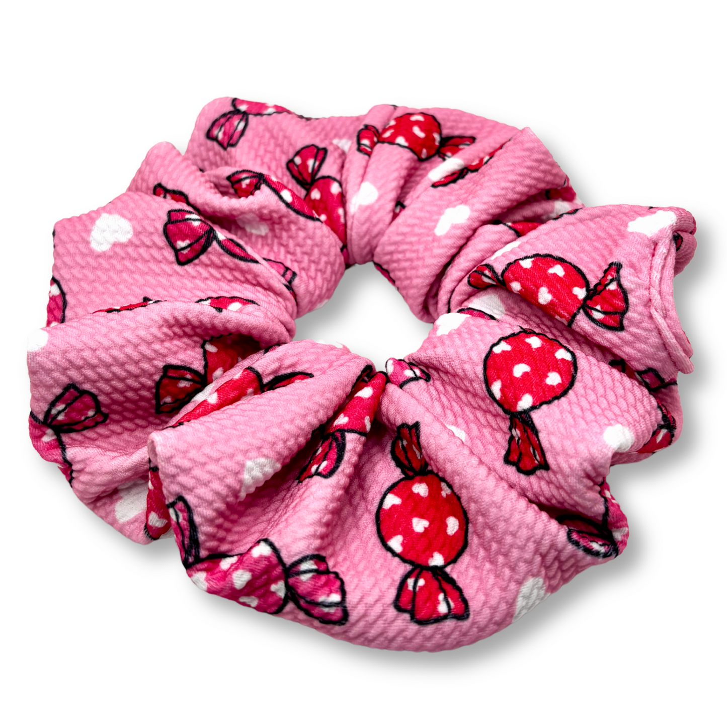 Pink Candy Valentine's Day Bullet Scrunchie Enchanted Scrunch