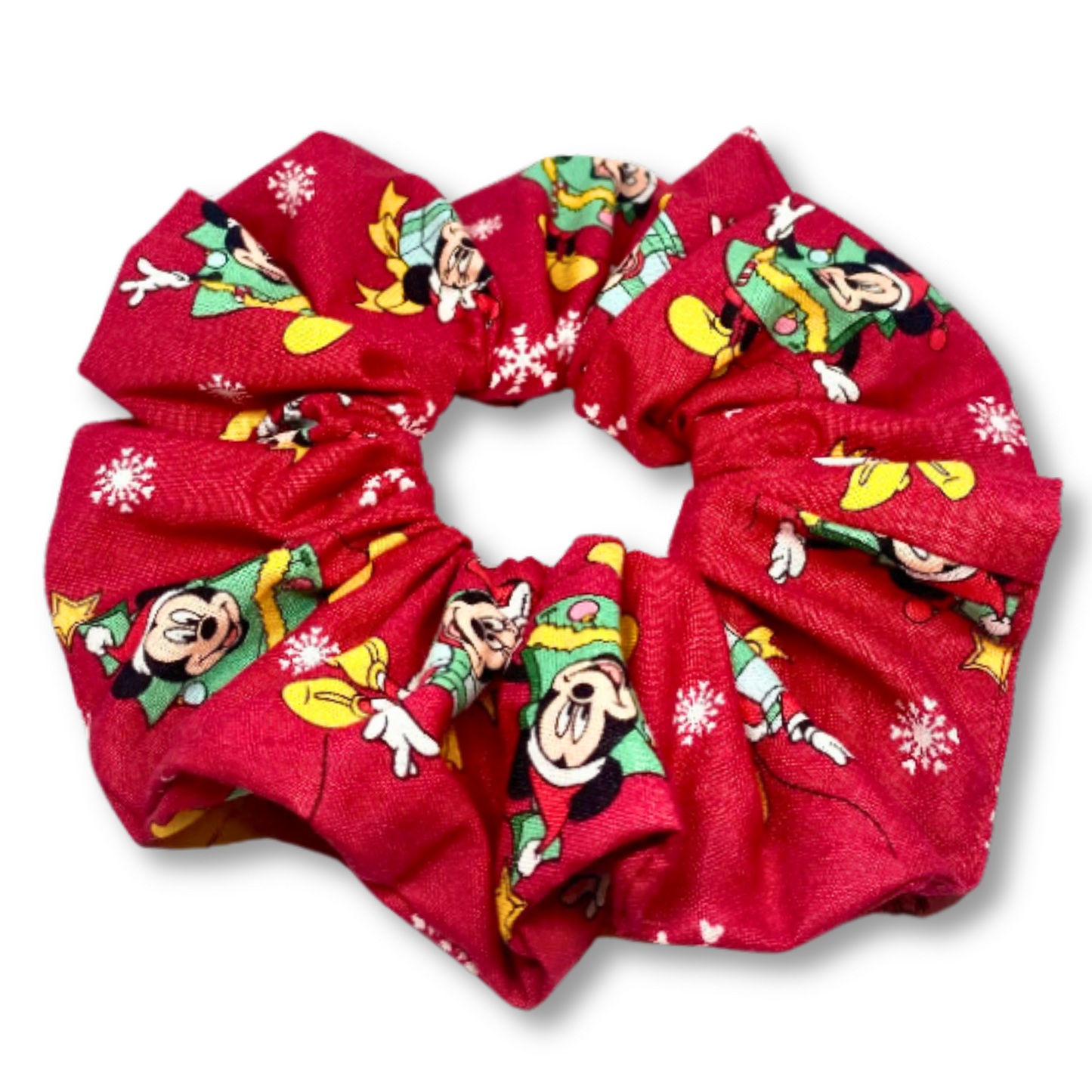 Red Christmas Mouse Scrunchie Enchanted Scrunch