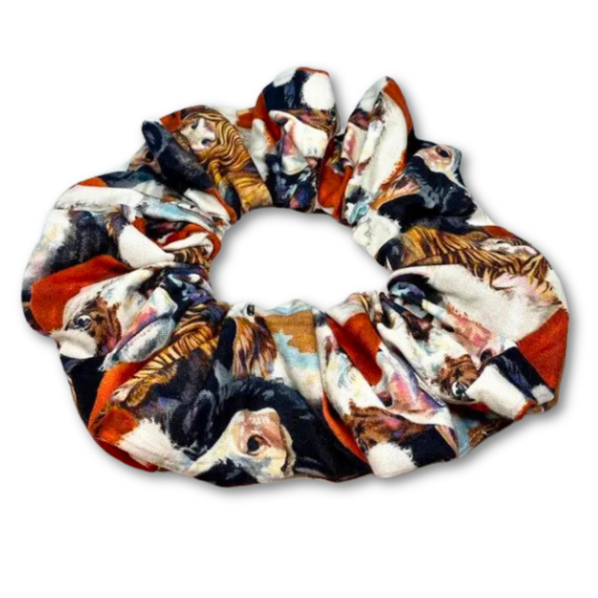 Christmas Cows Scrunchie Enchanted Scrunch