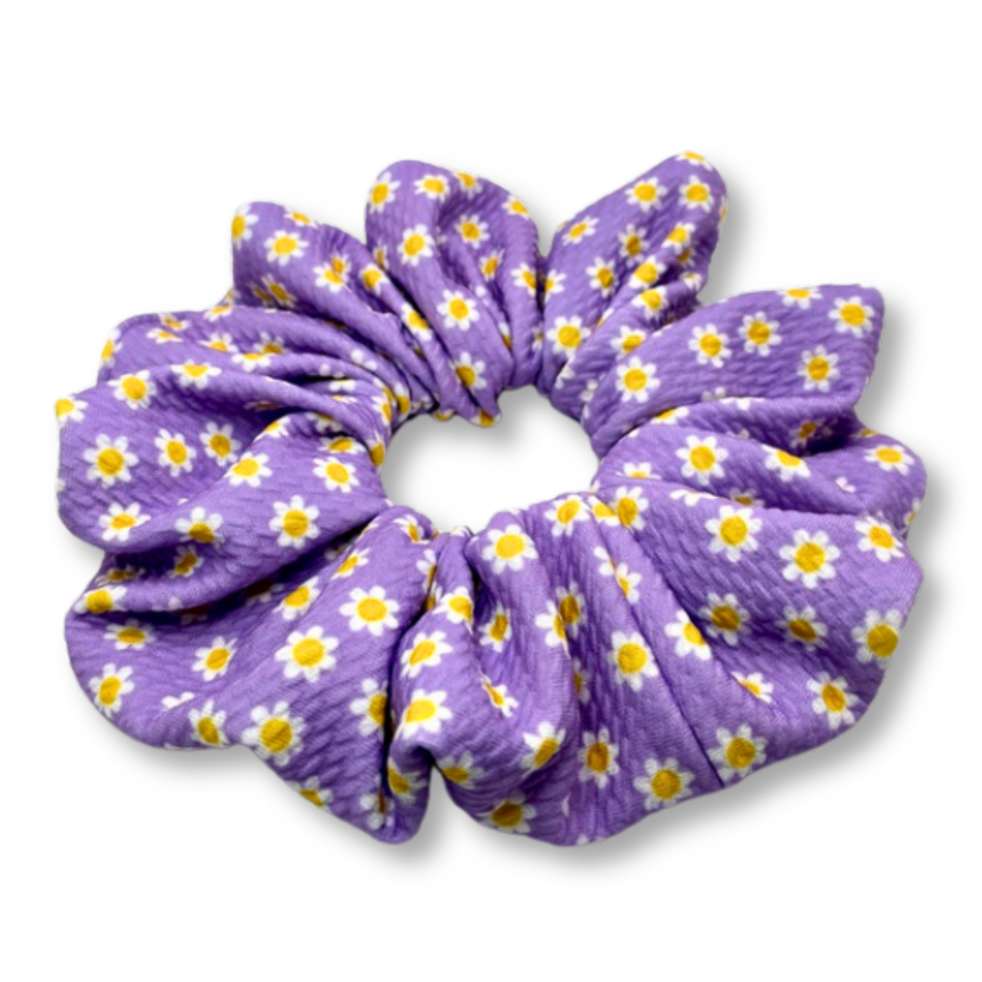 Purple Daisy Spring Bullet Scrunchie Enchanted Scrunch