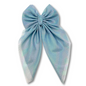 Iridescent Blue Small Bow Enchanted Scrunch