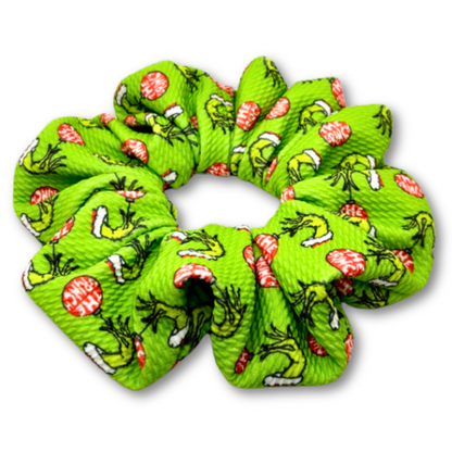 Grinch Ornament Christmas Bullet Scrunchie Enchanted Scrunch