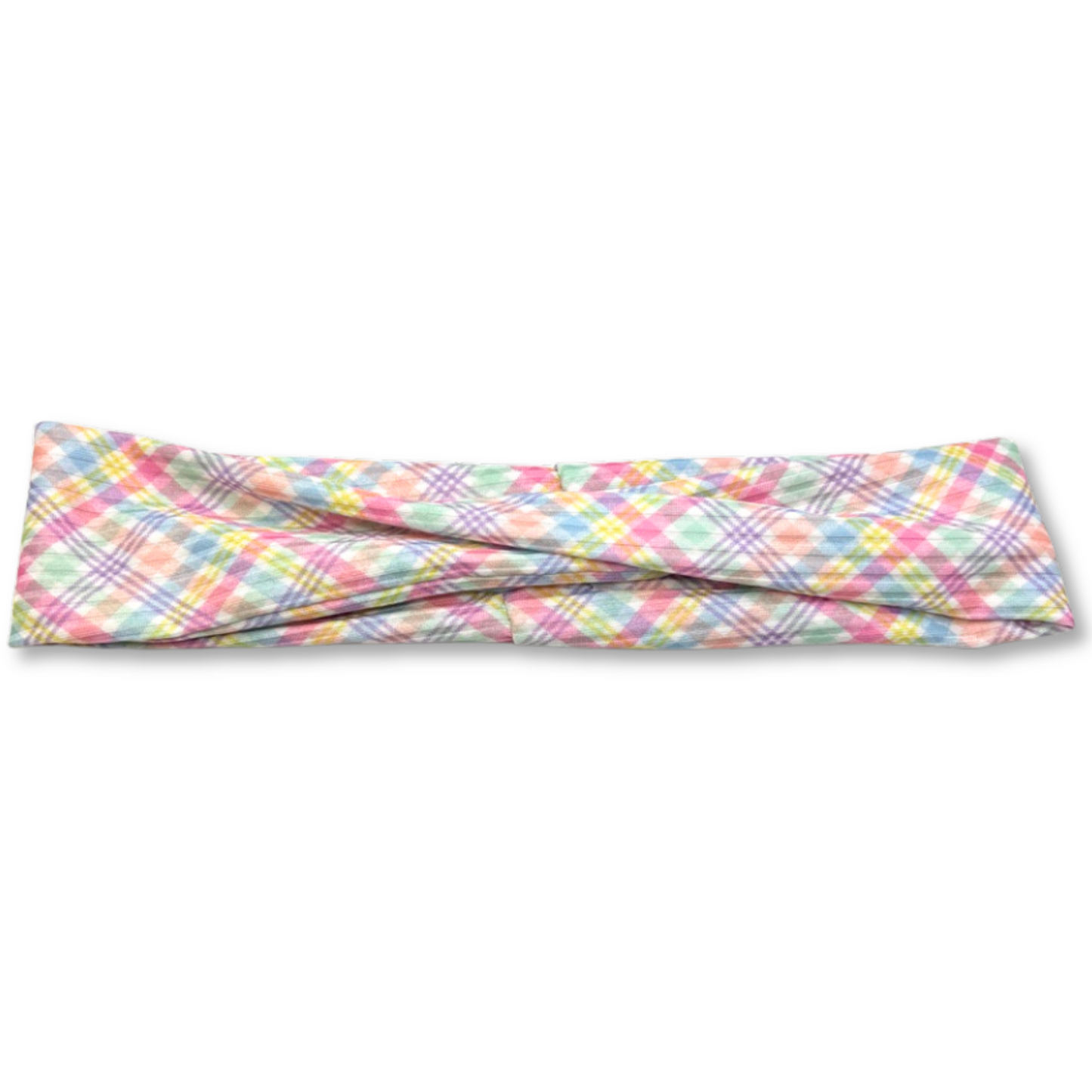 Oopsie Easter Plaid Ribbed Headband Enchanted Scrunch