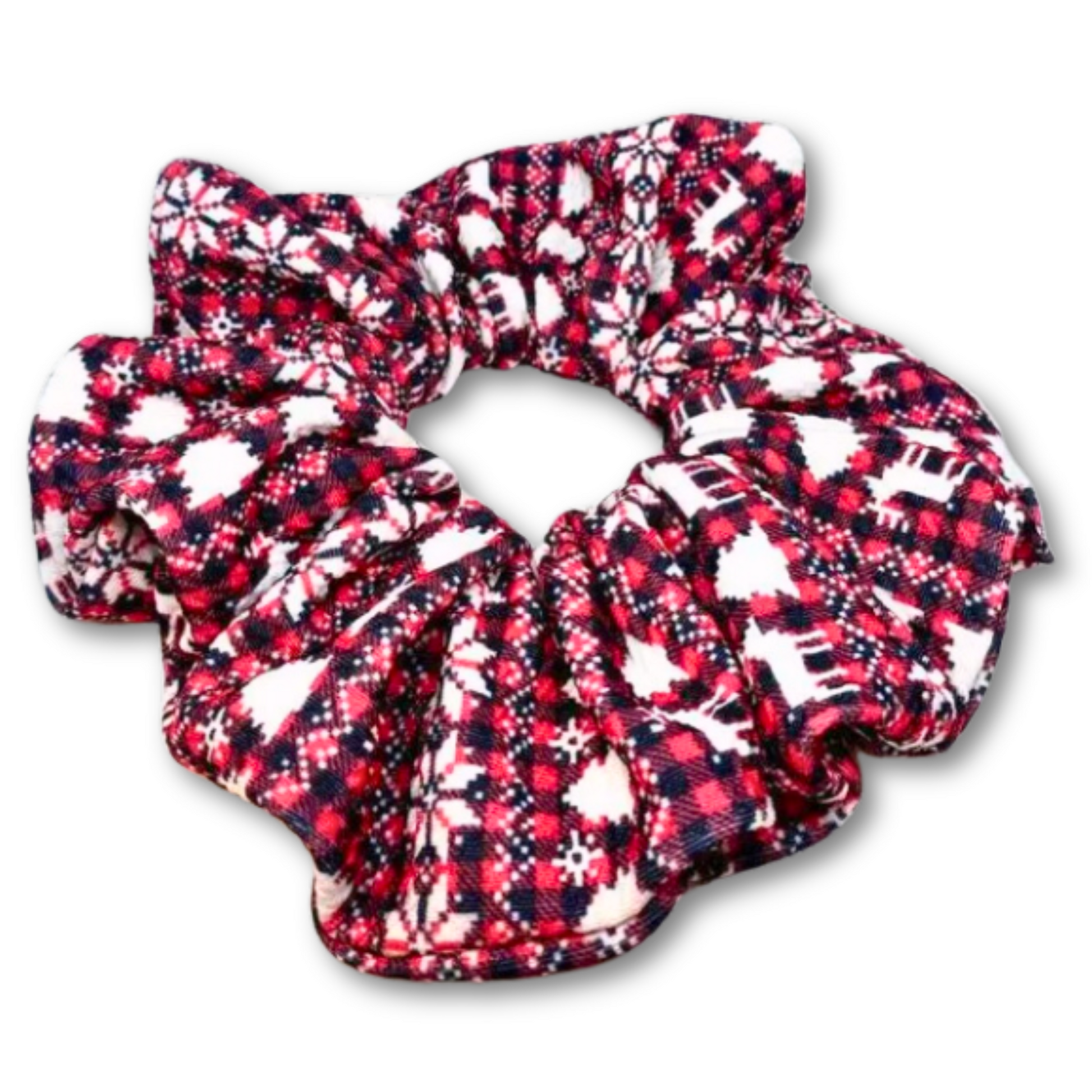 Buffalo Ugly Sweater Christmas Bullet Scrunchie Enchanted Scrunch