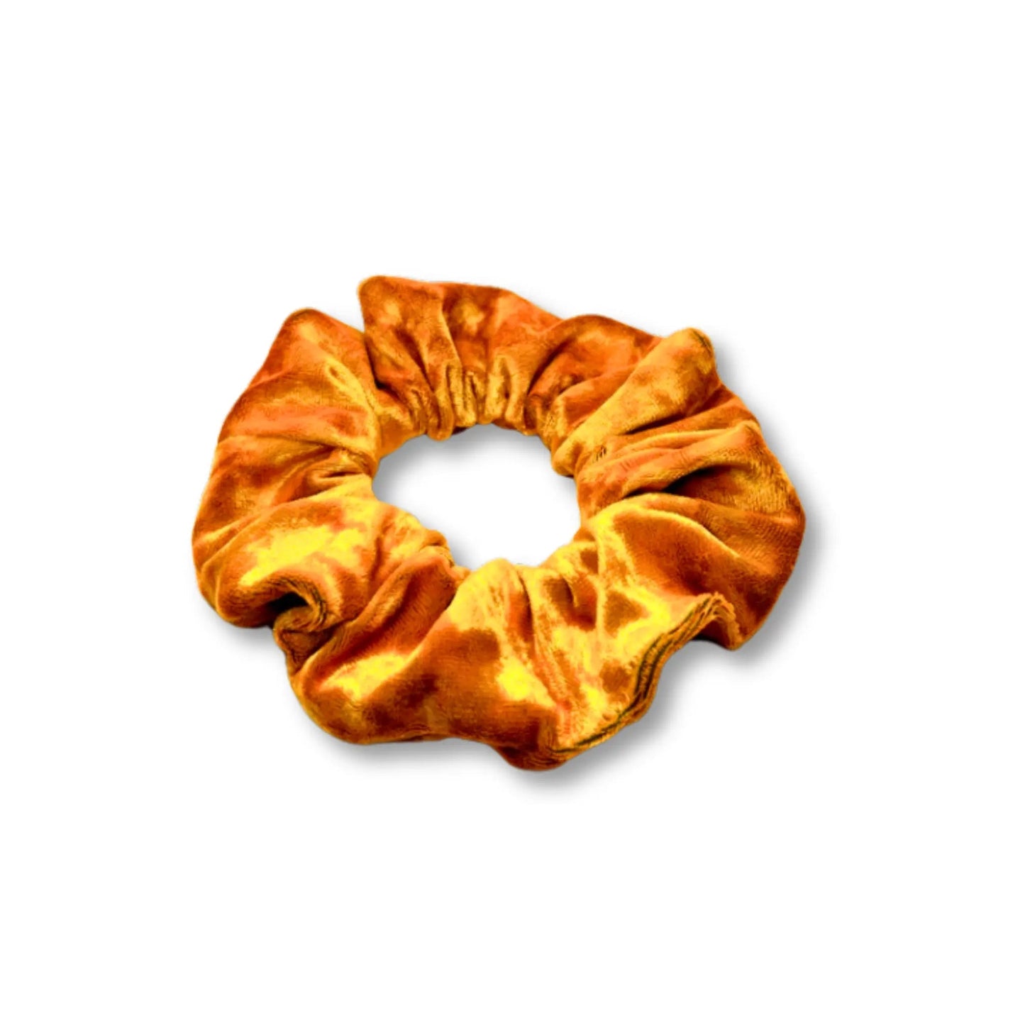 Mini Orange Crushed Velvet Scrunchie Enchanted Scrunch