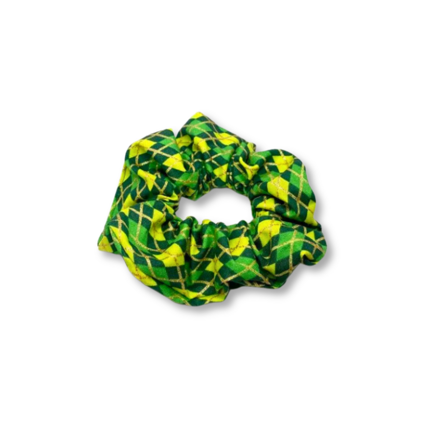 Mini Glitter Plaid St Patrick's Scrunchie Enchanted Scrunch
