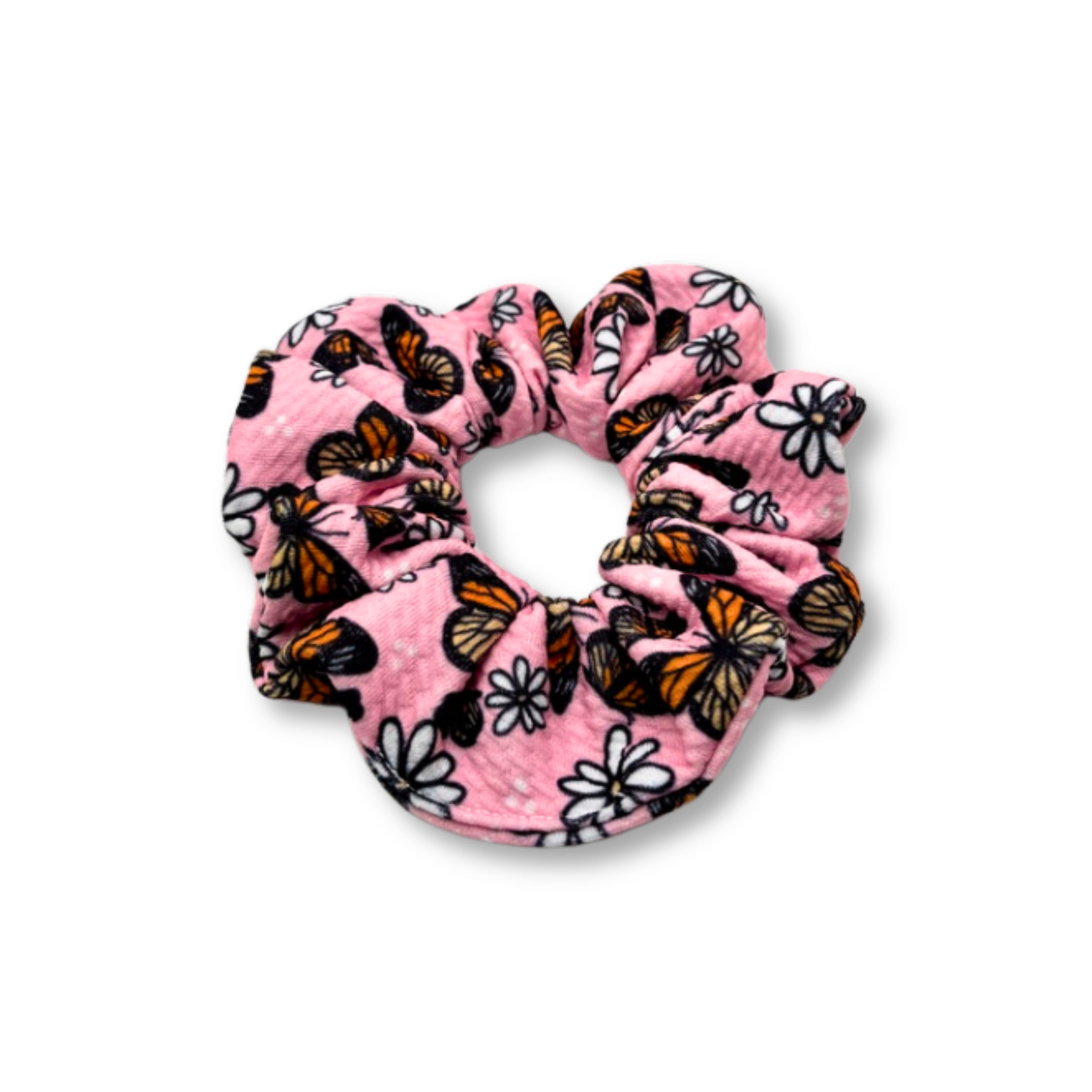 Mini Pink Butterfly Spring Bullet Scrunchie Enchanted Scrunch