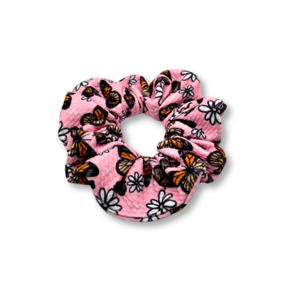 Mini Pink Butterfly Spring Bullet Scrunchie Enchanted Scrunch