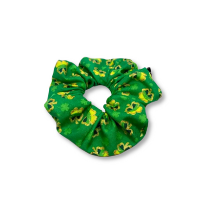 Mini Glitter Shamrocks St Patrick's Scrunchie Enchanted Scrunch