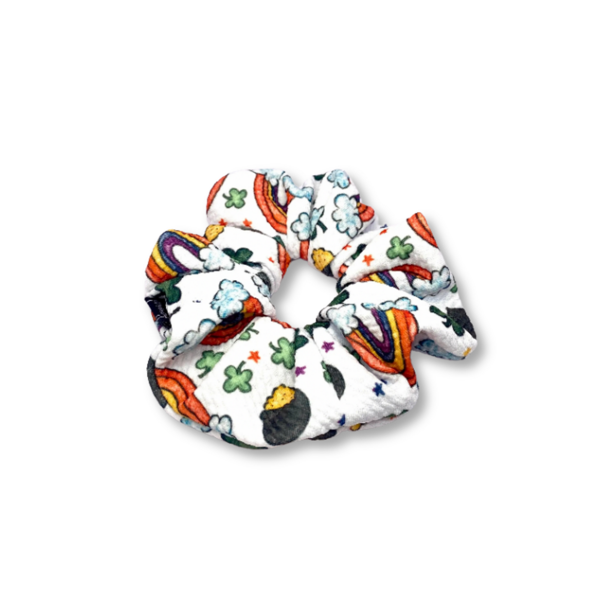 Mini Pot-of-Gold and Rainbows St Patrick's Bullet Scrunchie Enchanted Scrunch