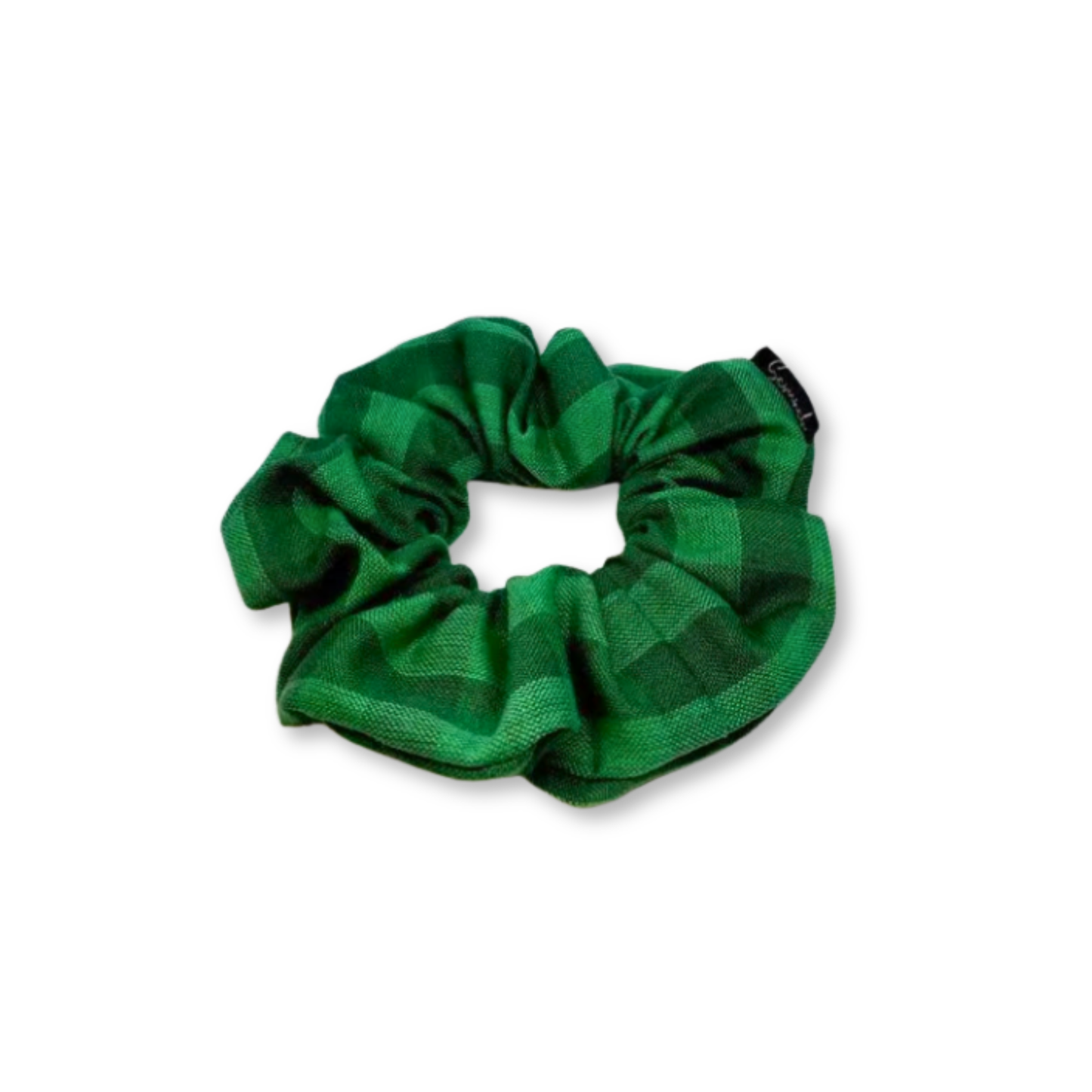 Mini Green Plaid Christmas Scrunchie Enchanted Scrunch