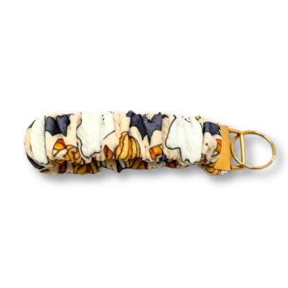 Ghost and Bat Halloween Scrunchie Wristlet Enchanted Scrunch