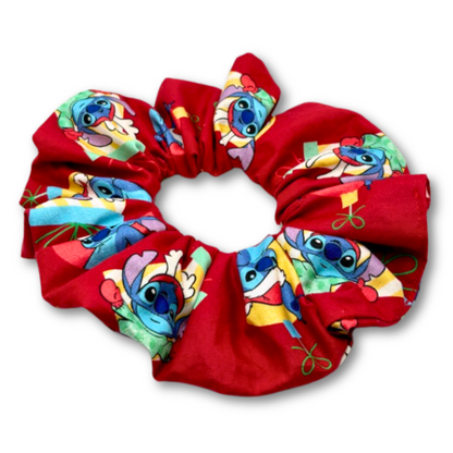 Red Stitch Christmas Scrunchie Enchanted Scrunch