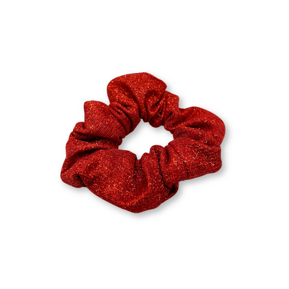 Mini Bright Red Sparkle Scrunchie Enchanted Scrunch