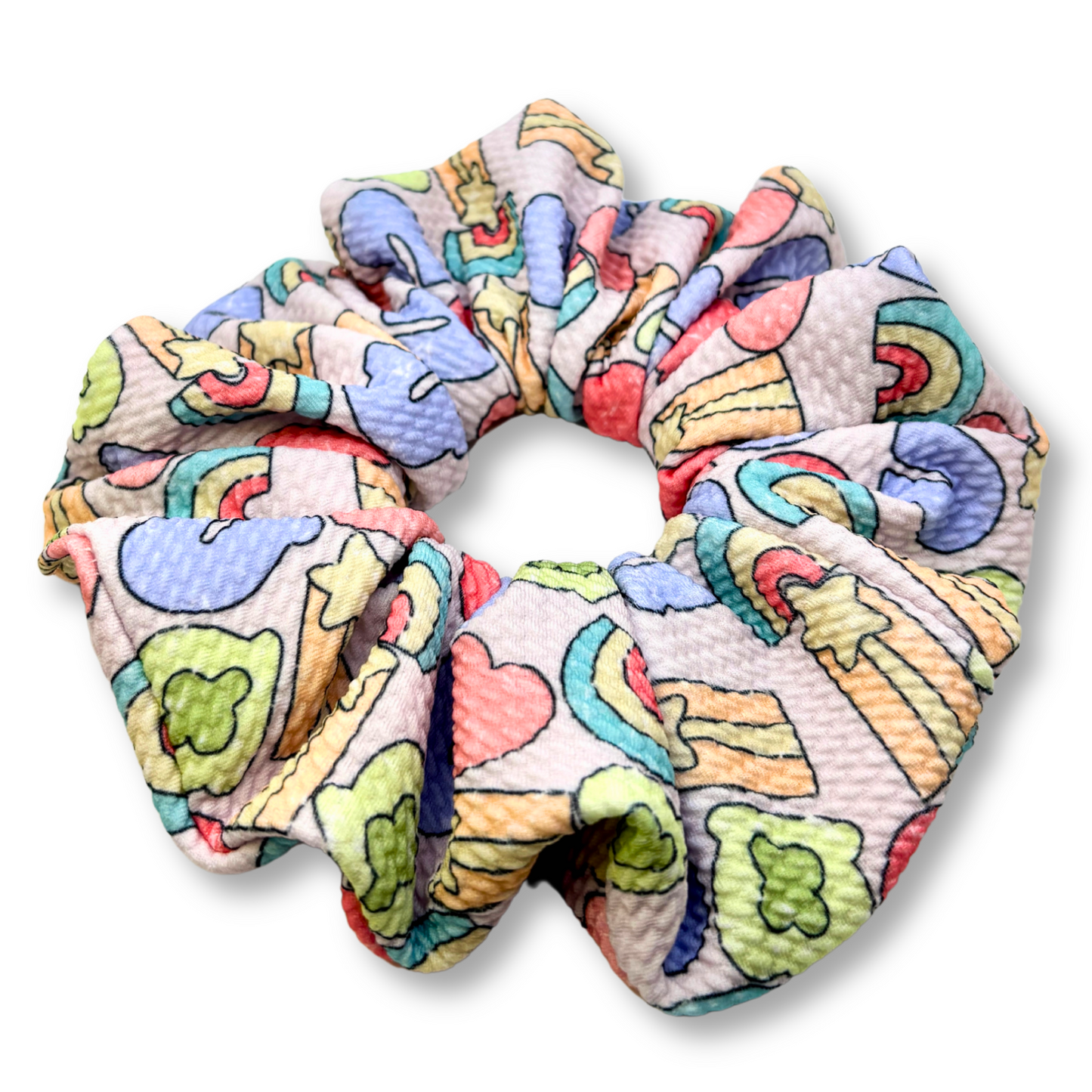Pink Lucky Charms Bullet Scrunchie Enchanted Scrunch