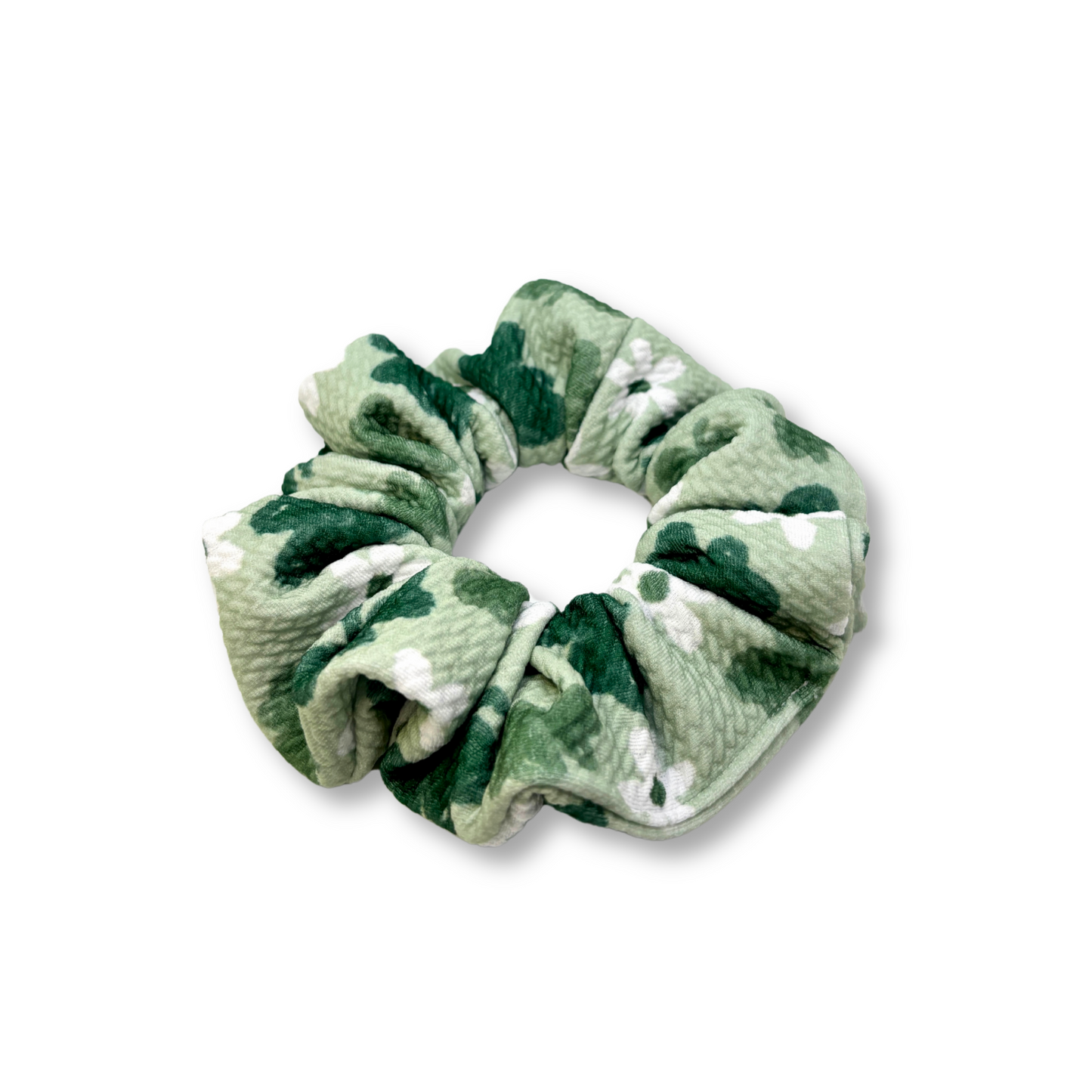 Mini Floral Clover St Patrick's Day Bullet Scrunchie Enchanted Scrunch