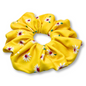 Yellow Floral Spring Ribbed Scrunchie Enchanted Scrunch