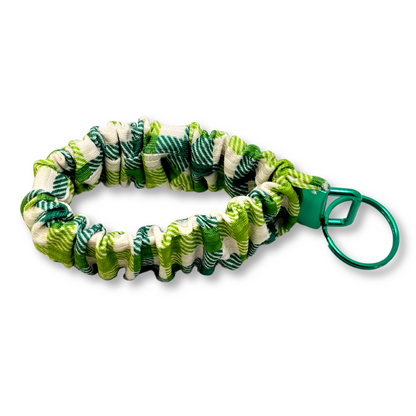 Green Plaid Scrunchie Wristlet Enchanted Scrunch