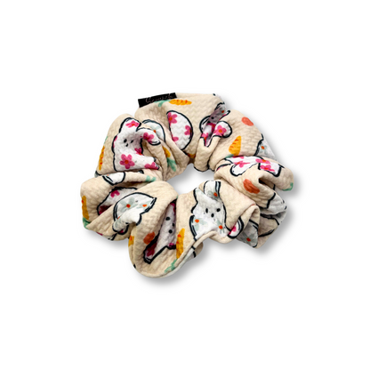 Mini Beige Flower Peep Easter Bullet Scrunchie Enchanted Scrunch