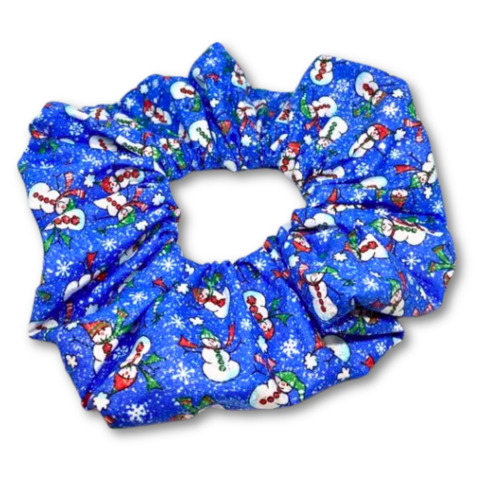Glitter Snowman Christmas Scrunchie Enchanted Scrunch