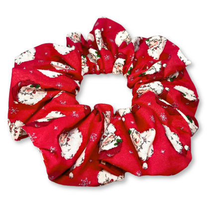 Red Santa Glitter Christmas Scrunchie Enchanted Scrunch