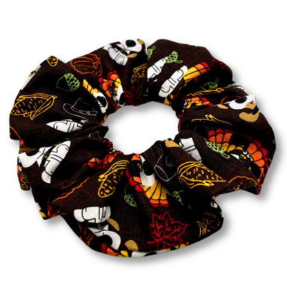Turkey Dog Thanksgiving Scrunchie Enchanted Scrunch