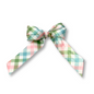 Easter Plaid Double Bow Enchanted Scrunch