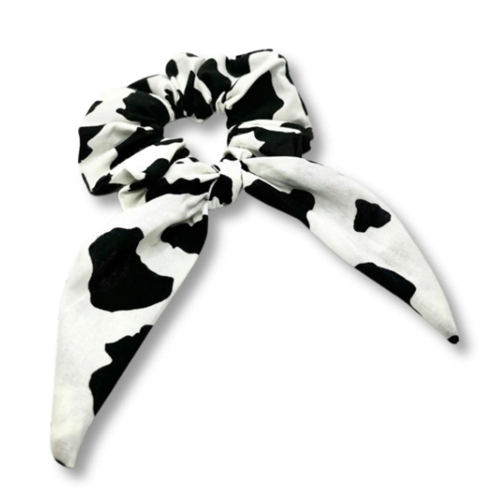 Mini Cow Print Tie Scrunchie Enchanted Scrunch