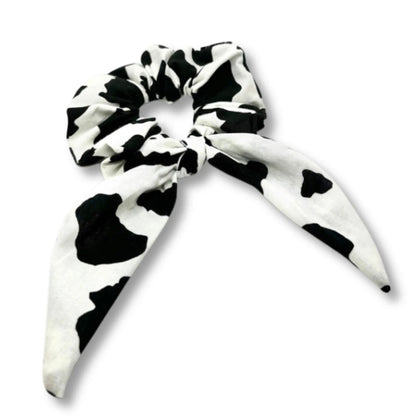 Mini Cow Print Tie Scrunchie Enchanted Scrunch