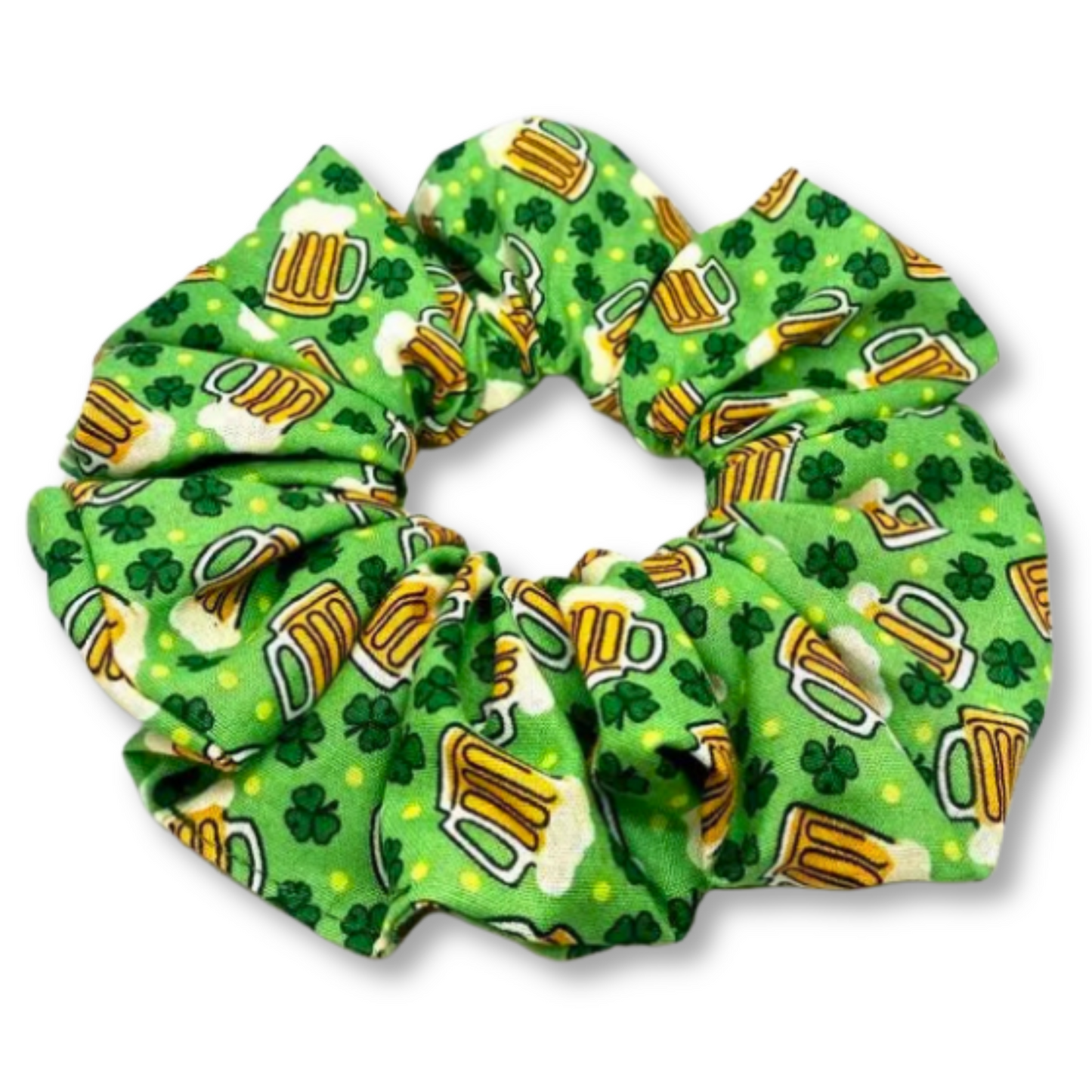 Beer and Shamrocks St Patrick's Scrunchie Enchanted Scrunch