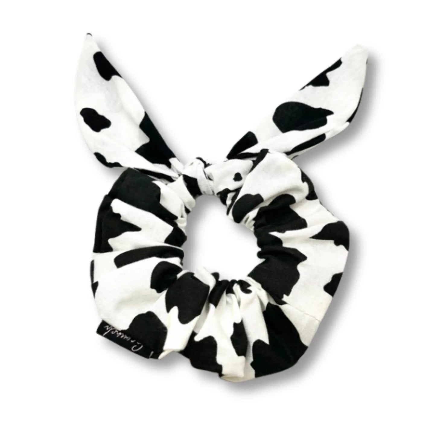 Mini Cow Print Tie Scrunchie Enchanted Scrunch
