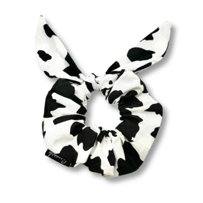 Mini Cow Print Tie Scrunchie Enchanted Scrunch