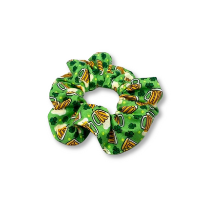 Mini Beer and Shamrocks St Patrick's Scrunchie Enchanted Scrunch